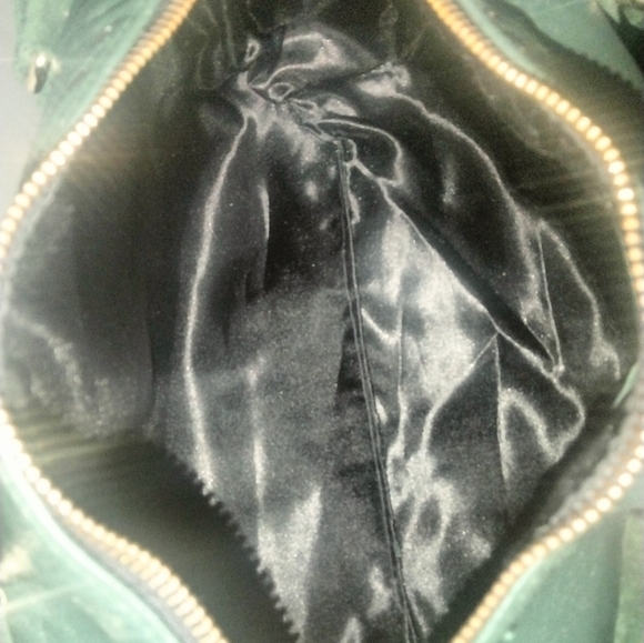 JJ Winters green leather satchel tote purse - Picture 6 of 8